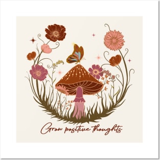 Grow Positive Thoughts Posters and Art